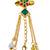 multicolor  color women gold-toned kashmiri pearl & stone-studded ethnic wrist watch