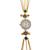 multicolor  color women gold-toned kashmiri pearl & stone-studded ethnic wrist watch