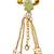 green  color women gold-toned kashmiri pearl & stone-studded ethnic wrist watch