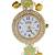 green  color women gold-toned kashmiri pearl & stone-studded ethnic wrist watch