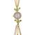 green  color women gold-toned kashmiri pearl & stone-studded ethnic wrist watch