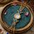 blue  color women gold-toned kashmiri pearl & stone-studded ethnic wrist watch