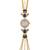 blue  color women gold-toned kashmiri pearl & stone-studded ethnic wrist watch