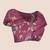 Off white pure georgette printed saree with blouse