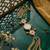 green  color women gold-toned kashmiri pearl & stone-studded ethnic wrist watch