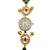 green  color women gold-toned kashmiri pearl & stone-studded ethnic wrist watch