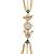 green  color women gold-toned kashmiri pearl & stone-studded ethnic wrist watch