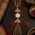 pink  color women gold-toned kashmiri pearl & stone-studded ethnic wrist watch