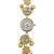 green  color women gold-toned kashmiri pearl & stone-studded ethnic wrist watch