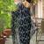 Black chiffon printed saree with blouse