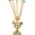 green  color women gold-toned kashmiri pearl & stone-studded ethnic wrist watch