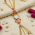 pink  color women gold-toned kashmiri pearl & stone-studded ethnic wrist watch