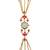 pink  color women gold-toned kashmiri pearl & stone-studded ethnic wrist watch