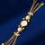 blue  color women gold-toned kashmiri pearl & stone-studded ethnic wrist watch
