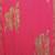Pink pure georgette printed saree with blouse