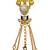 blue  color women gold-toned kashmiri pearl & stone-studded ethnic wrist watch