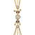 multicolor  color women gold-toned kashmiri pearl & stone-studded ethnic wrist watch
