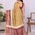 Gold linen  saree with blouse