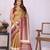 Gold linen  saree with blouse
