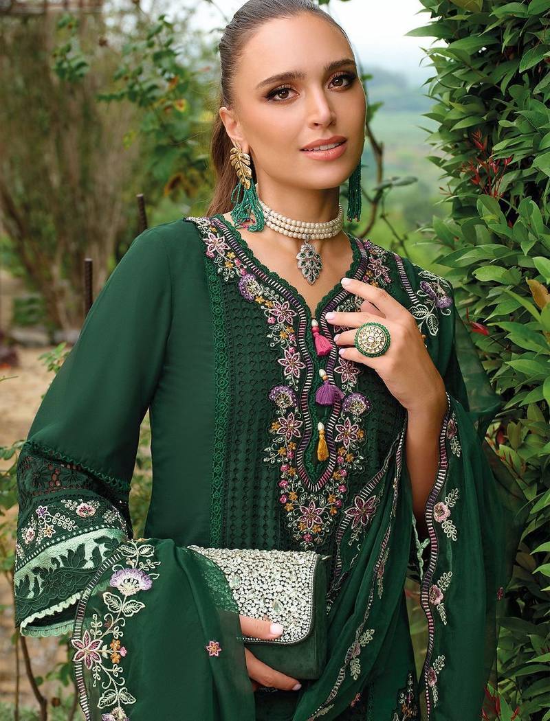 Adults-Women Woven Design Embroidered Kurta with Trousers & Dupatta