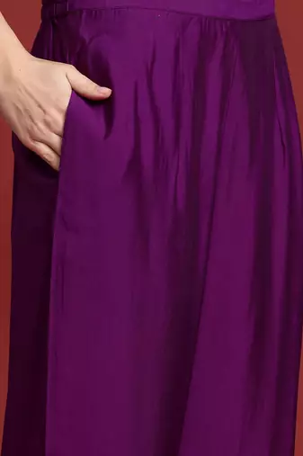 Ethnic Motifs Embroidered Kurta With Trousers & Dupatta