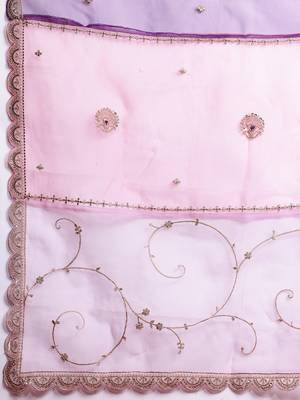 Ethnic Motifs Embroidered Kurta With Trousers & Dupatta 4