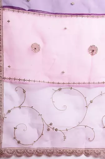 Ethnic Motifs Embroidered Kurta With Trousers & Dupatta