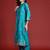 Ethnic Motifs Embroidered Sequinned Kurta With Trousers & Dupatta