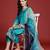 Ethnic Motifs Embroidered Sequinned Kurta With Trousers & Dupatta