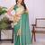 Multicolor linen printed saree with blouse