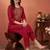 Women Ethnic Motifs Embroidered Regular Pure Cotton Kurta with Trousers