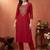 Women Ethnic Motifs Embroidered Regular Pure Cotton Kurta with Trousers