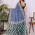 Blue linen  saree with blouse