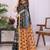Black linen  saree with blouse