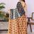 Black linen  saree with blouse