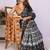 Black linen  saree with blouse