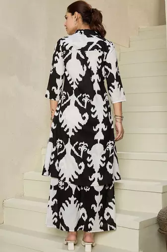 Women Printed Regular Cotton Kurta with Palazzos