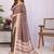 Brown linen  saree with blouse