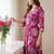 Women Floral Printed Regular Pure Cotton Kurta with Trousers