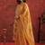 Women Leheriya Dyed Regular Thread Work Kurta with Trousers & With Dupatta