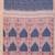 Blue linen  saree with blouse