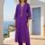 Women Ethnic Motifs Embroidered Regular Thread Work Liva Kurta with Trousers