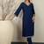 Women Regular Thread Work Kurta with Trousers