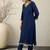 Women Regular Thread Work Kurta with Trousers