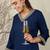 Women Regular Thread Work Kurta with Trousers