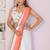 White linen solid saree with blouse