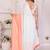 White linen solid saree with blouse