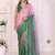 Multicolor linen checked saree with blouse