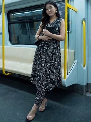 Women Printed Regular Pure Cotton Kurta with Trousers 6