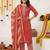 Women Ethnic Motifs Printed Regular Thread Work Pure Cotton Kurta with Trousers & With Dupatta